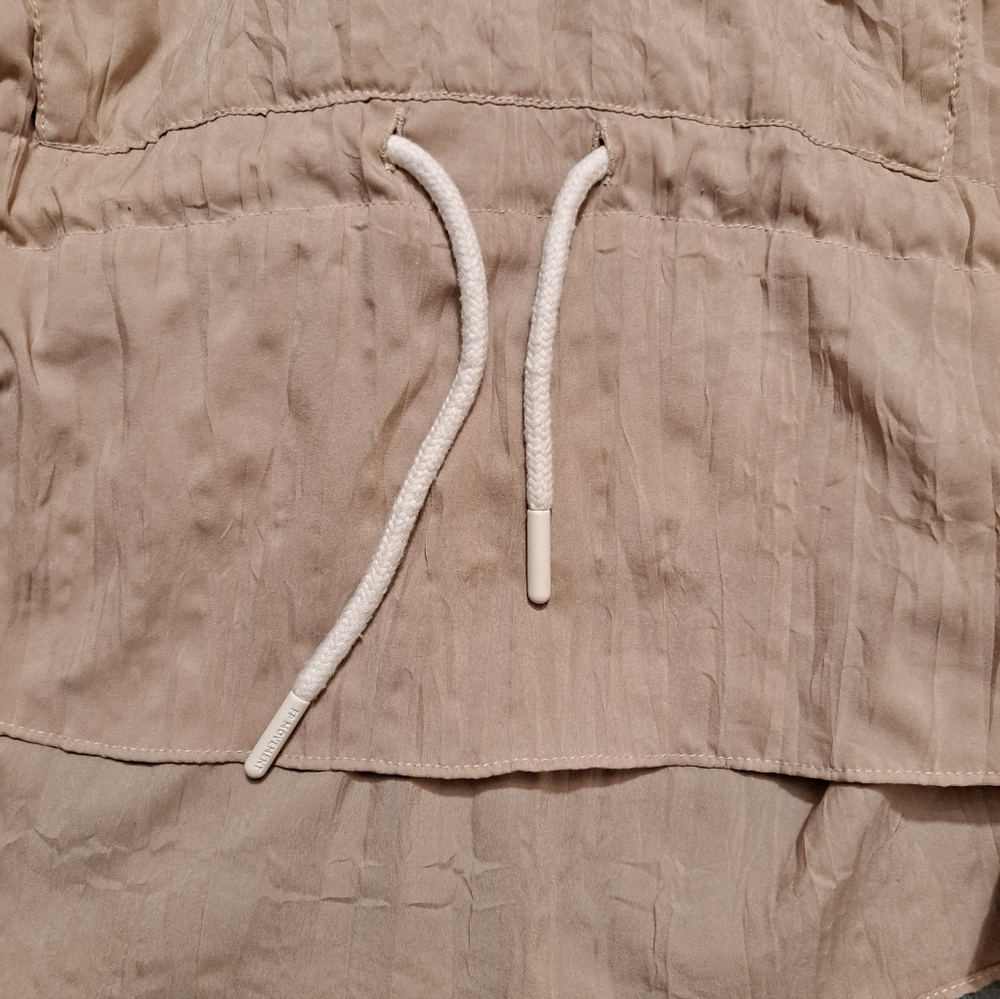 Free People Movement Women's Tan & White Lets Go Out Pullover Jacket Size Smal - Picture 8 of 13
